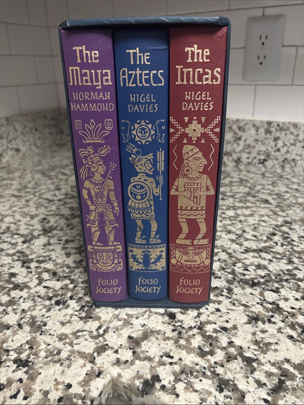 Folio Society Boxed Set – The Maya, The Aztecs, The Incas (Purple, Blue, Red)